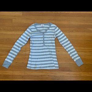 Hanna Andersson Women’s Pajamas Henley Top Size S